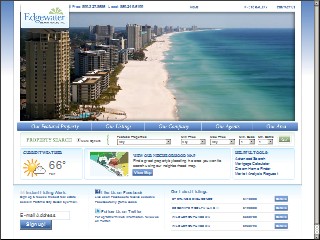 Web site www.ebrsales.com, Edgewater Beach & Golf Resort
