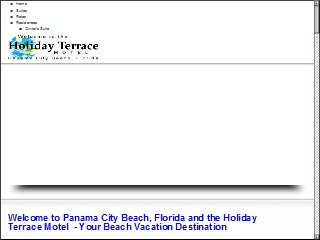 Web site www.holidayterracemotel.com, Holiday Terrace Beachfront Hotel, a By The Sea Resort