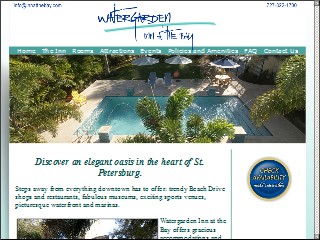 Web site www.innatthebay.com, Watergarden Inn At the Bay